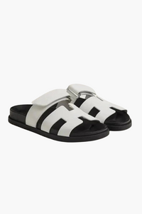 Carl H-Cut Sandals - White