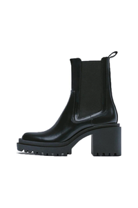 Luna Chunky-Heeled Boot - Noir