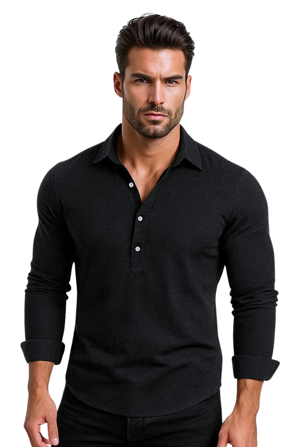 Larry Long-Sleeve Shirt - Black