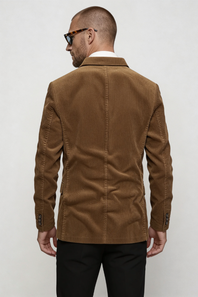 Alessandro Corduroy Blazer - Brown