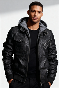 Marston Leather Jacket - Black