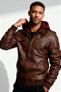 Marston Leather Jacket - Brown