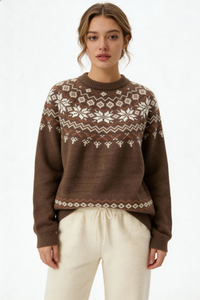 Everpine Crewneck Sweater - Brown