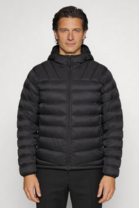 Fletcher Hooded Puffer Jacket - Black