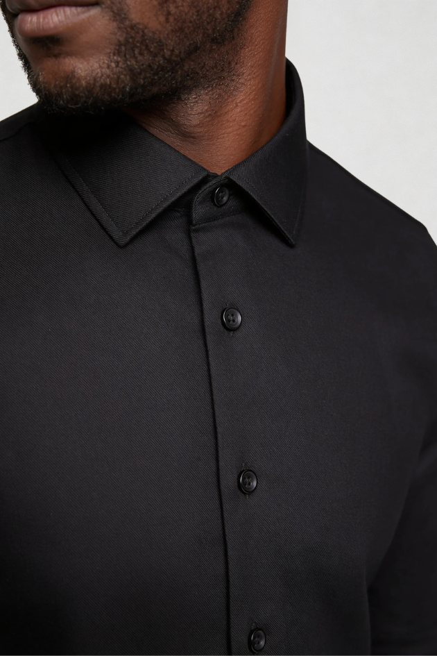 Cole Wrinkle-Free Dress Shirt - Black