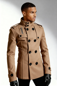 Valden Classic Peacoat - Brown