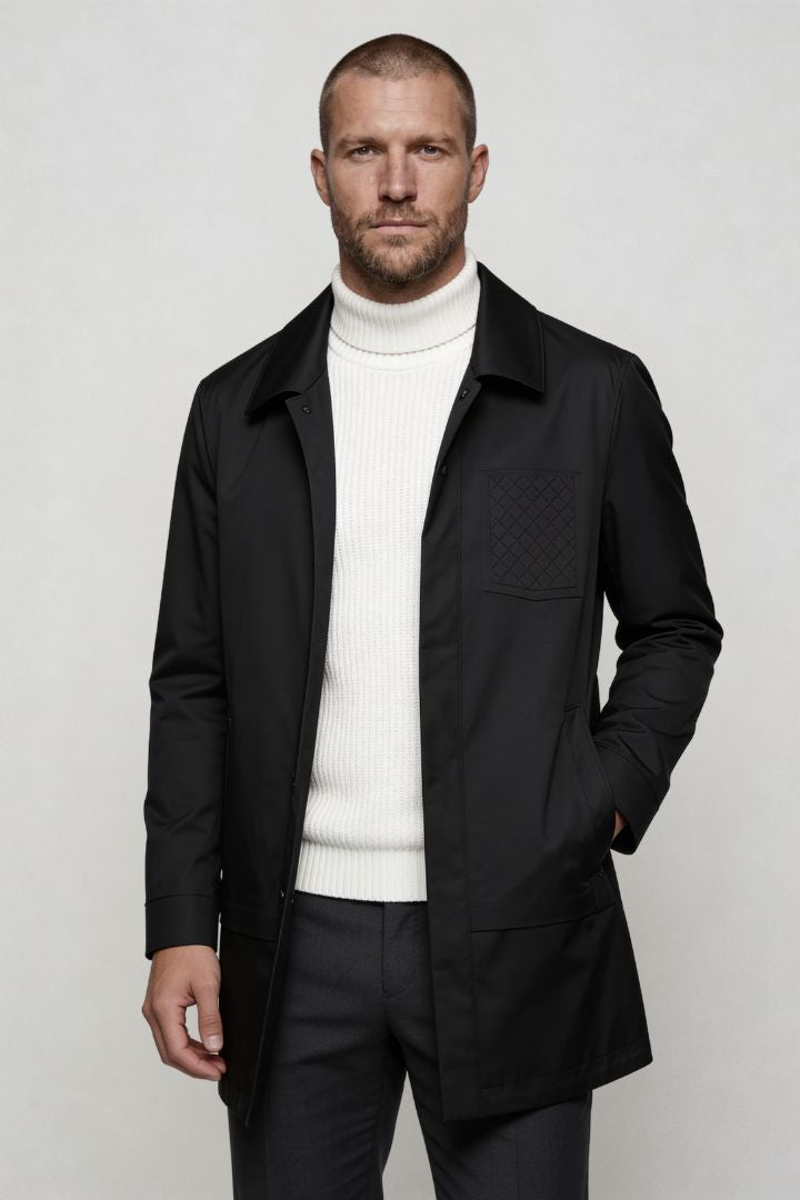 Marco Cotton Blend Jacket - Black