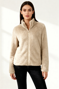 Lora Full-Zip Fleece Jacket - Brown