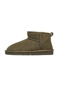 Clair Fleece-Lined Boots - Dark Olive