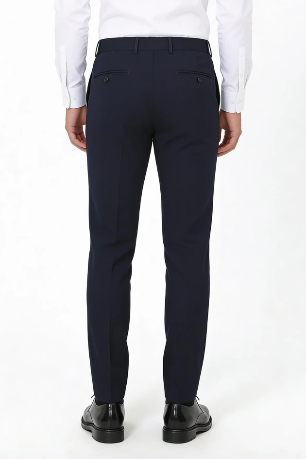 Grant Lightweight Stretch Trousers - Navy