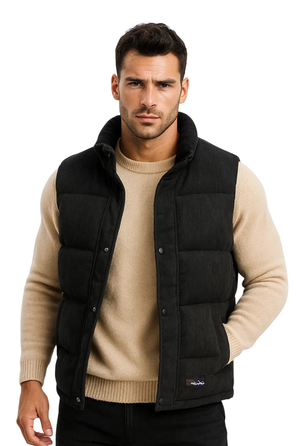 Monterra Cord Bodywarmer - Black