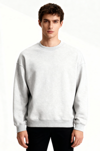 Classic Cotton Sweater - Gray