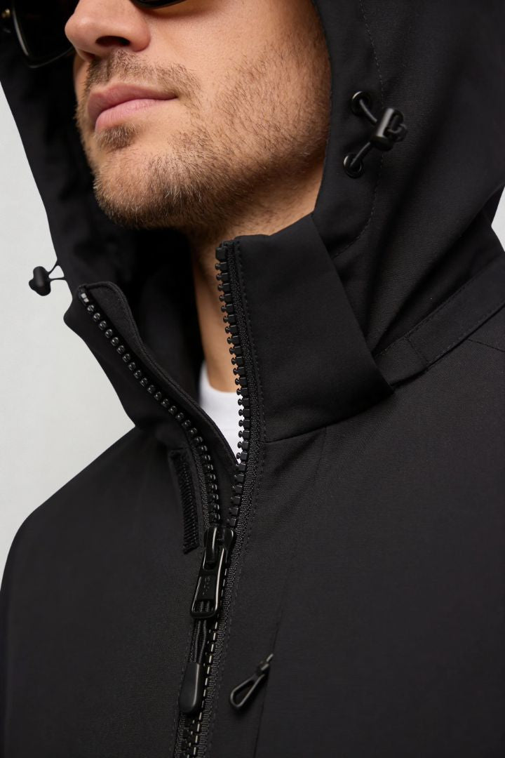 Arctura Technical Hooded Jacket - Black