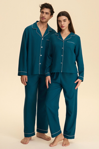 Lior Cloud Cotton Pajama Set Women - Blue
