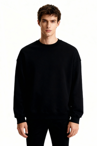 Classic Cotton Sweater - Black