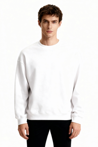 Classic Cotton Sweater - White