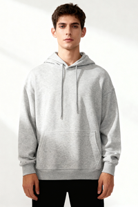 Classic Cotton Hoodie - Gray