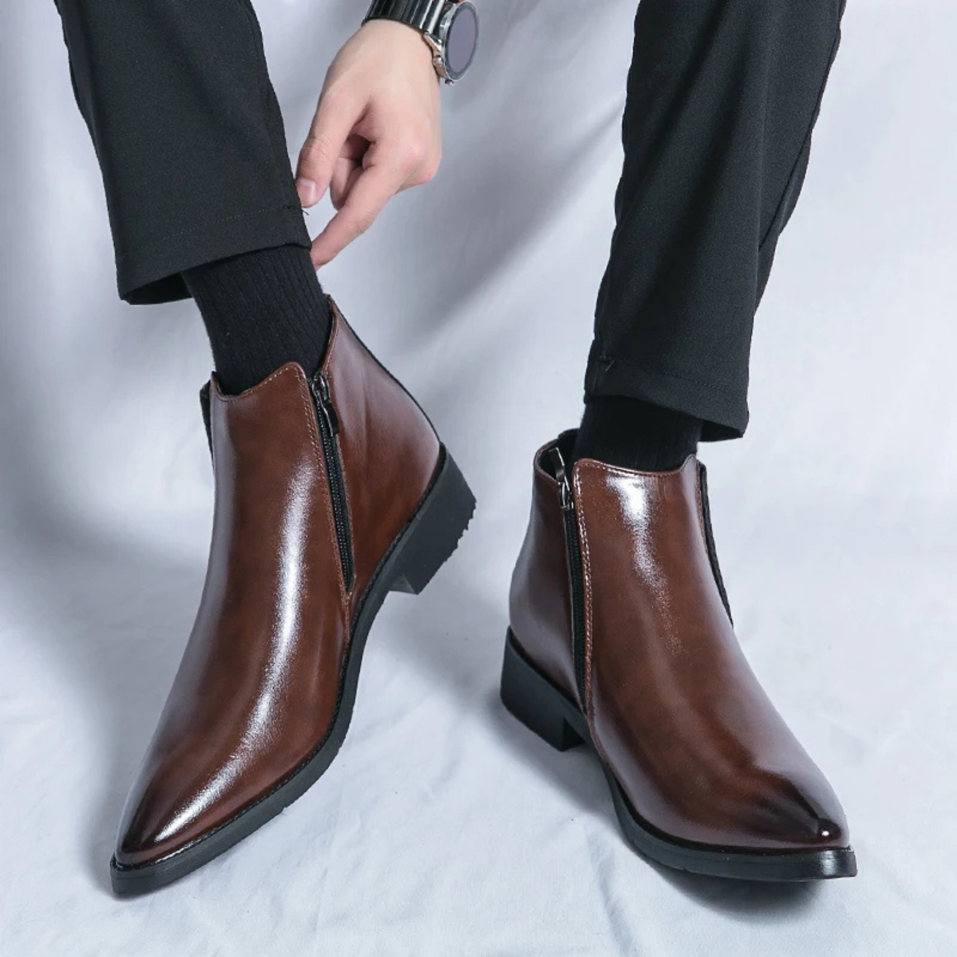 STIRLING CHELSEA ZIP-UP - CHESTNUT