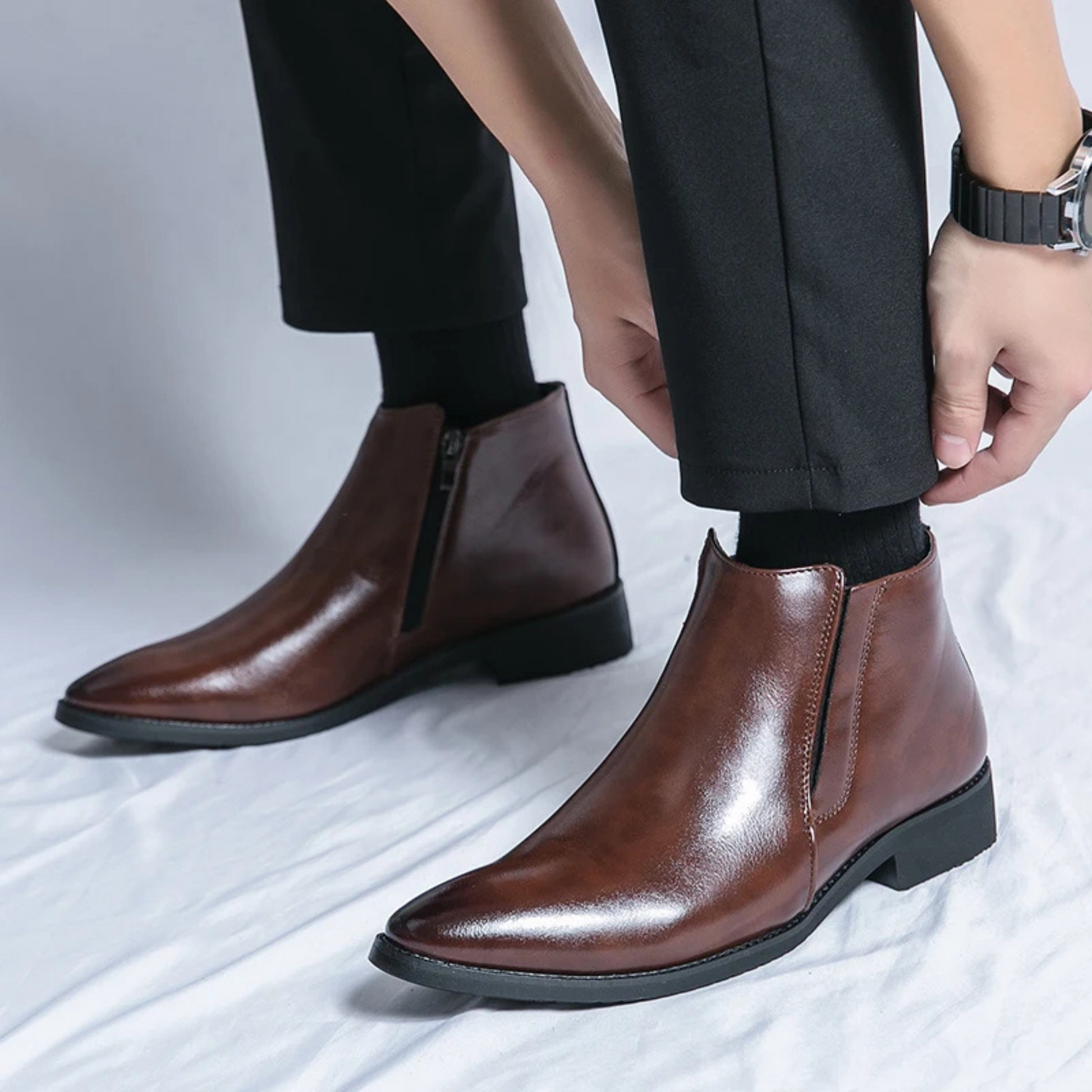 STIRLING CHELSEA ZIP-UP - CHESTNUT