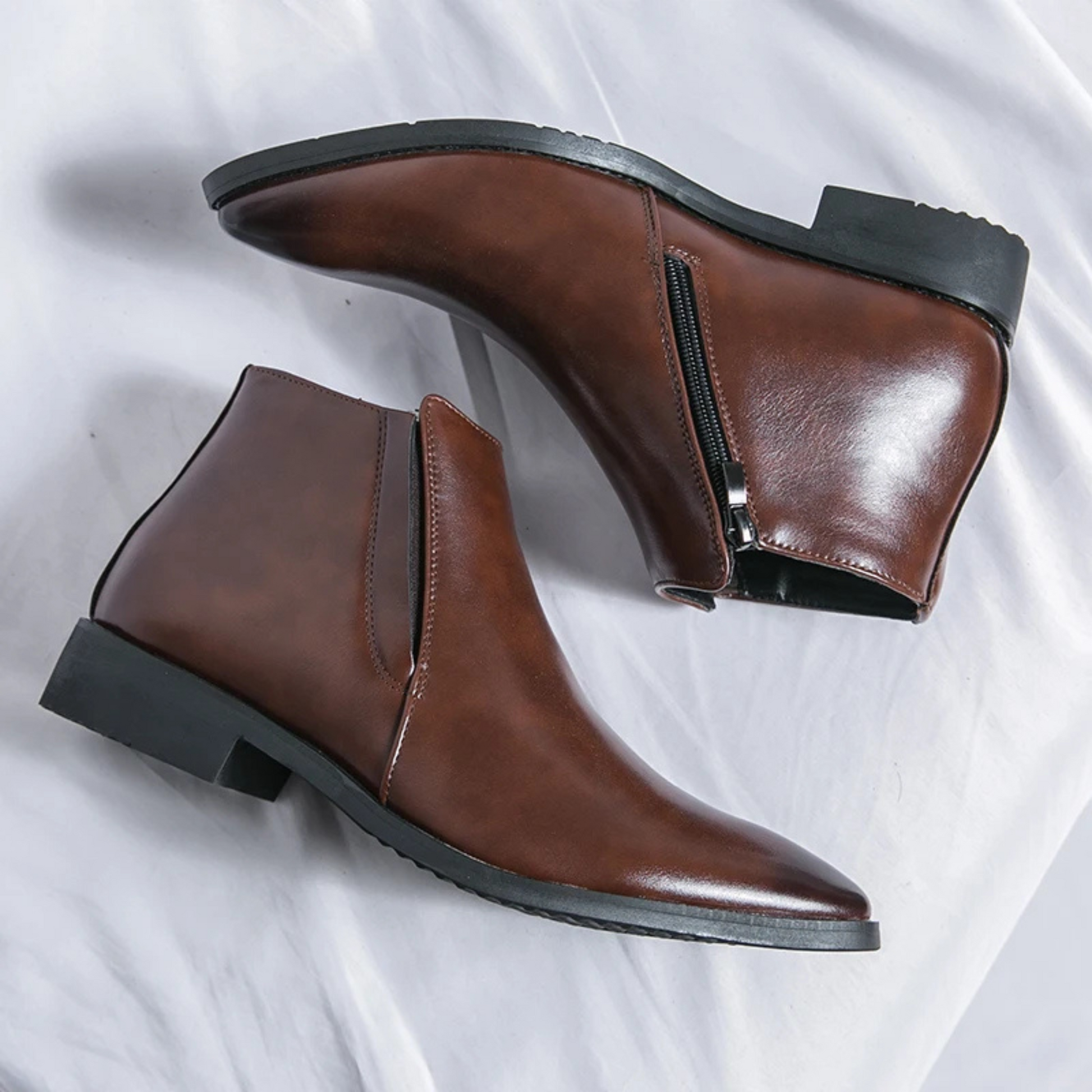STIRLING CHELSEA ZIP-UP - CHESTNUT