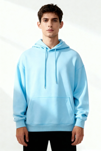 Classic Cotton Hoodie - Ice Blue