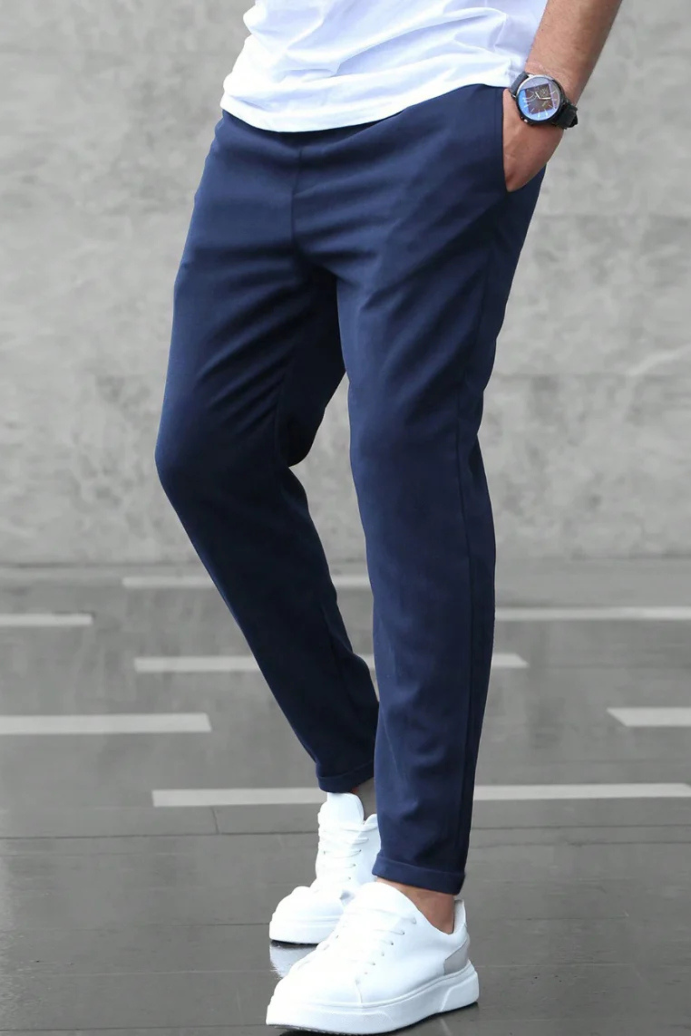 The Modern Stretch Jogger - Blue
