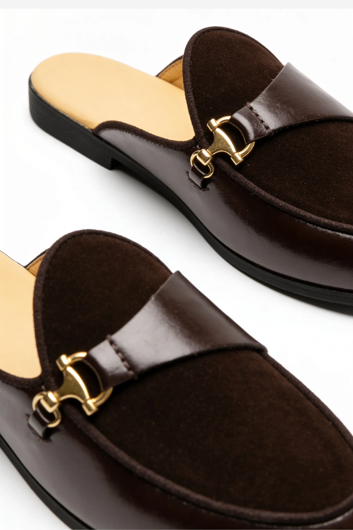 Briggs Horsebit Loafer Mule - Brown
