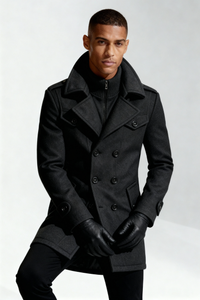 Wellington Overcoat - Black
