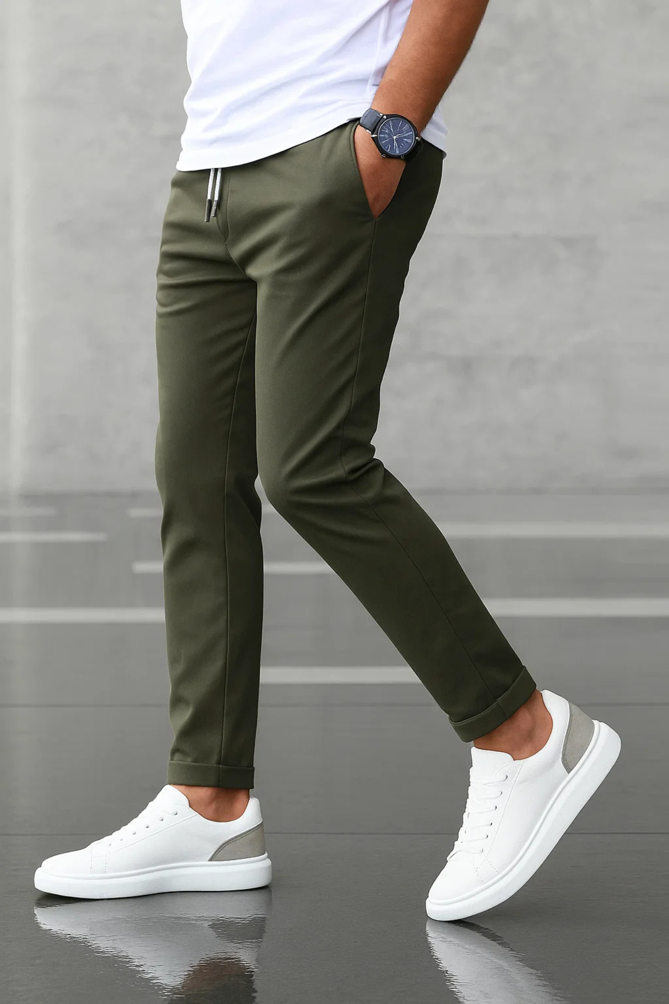 The Modern Stretch Jogger - Army