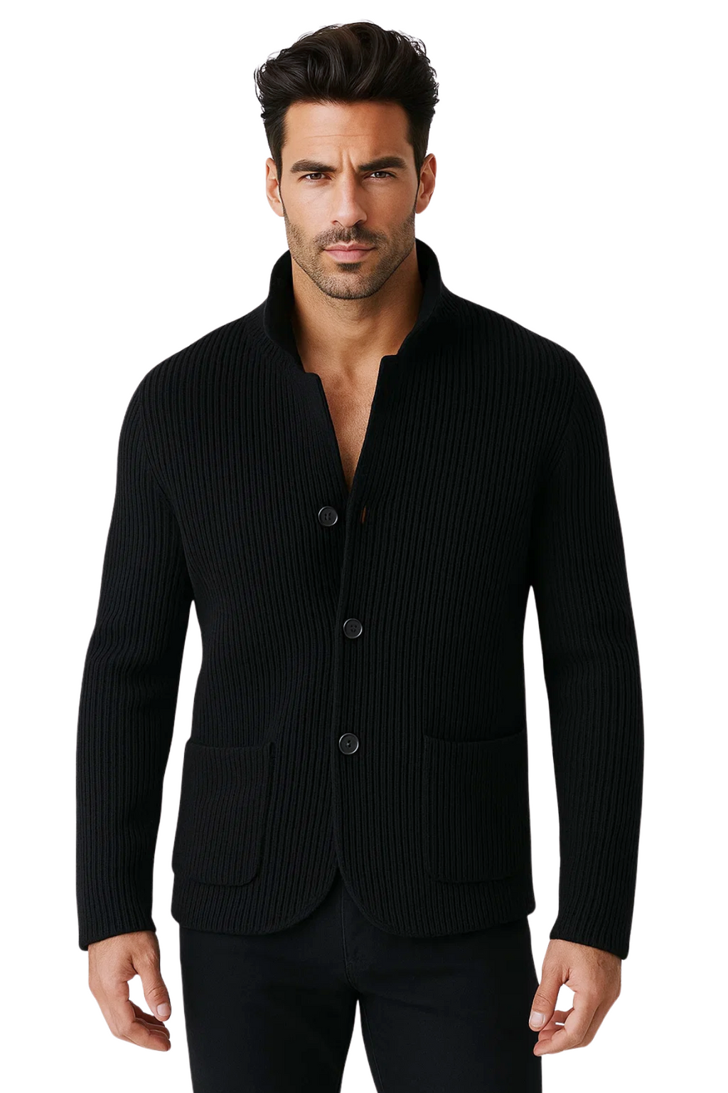 Whitmore Knit Cardigan - Black