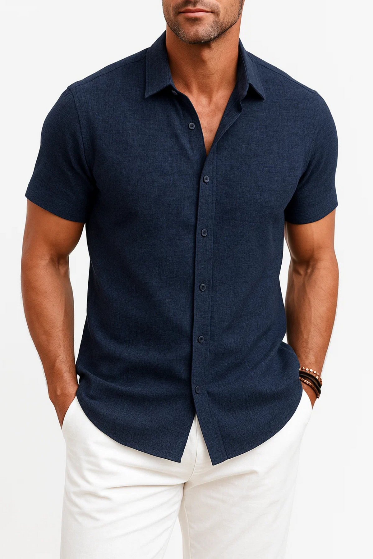 Riviera Short Sleeve Shirt - Navy
