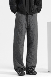 Hudson Quilted Thermal Pants - Gray