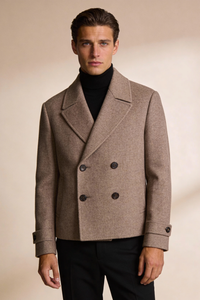 Wellingham Wool Coat - Brown