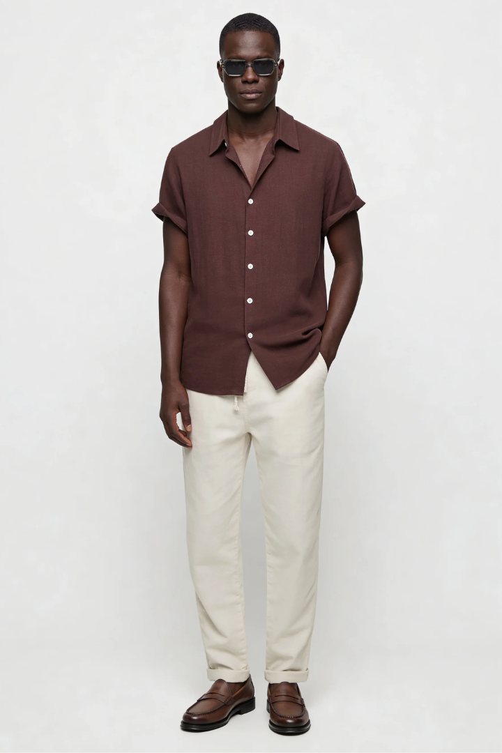 Arden Lightweight Summer Set - Brown