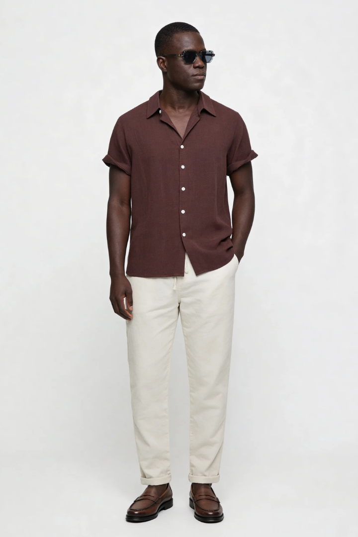 Arden Lightweight Summer Set - Brown