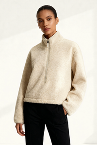 Teddy Fleece Half-Zip Pullover