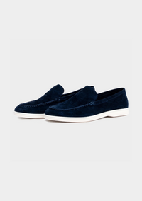 Lavencio Classic Loafers - Navy Blue