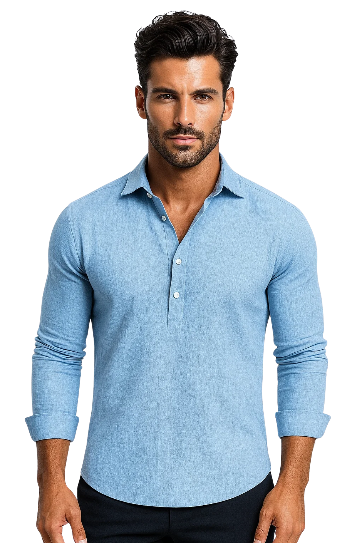 Larry Long-Sleeve Shirt - Blue