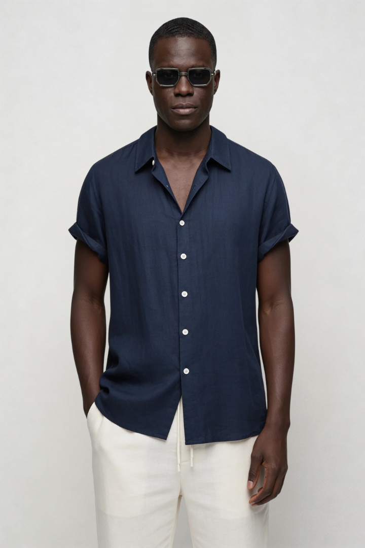 Arden Lightweight Summer Set - Navy