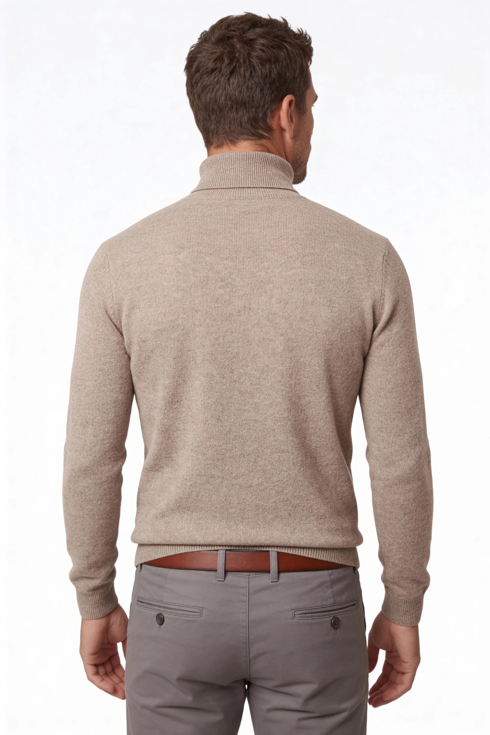 Men’s merino wool turtleneck sweater