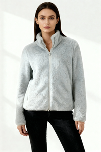 Lora Full-Zip Fleece Jacket - Gray