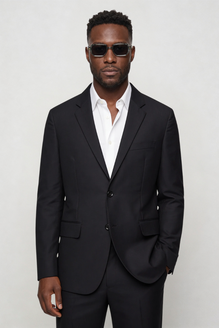 Valerio Slim Fit Suit Set - Black