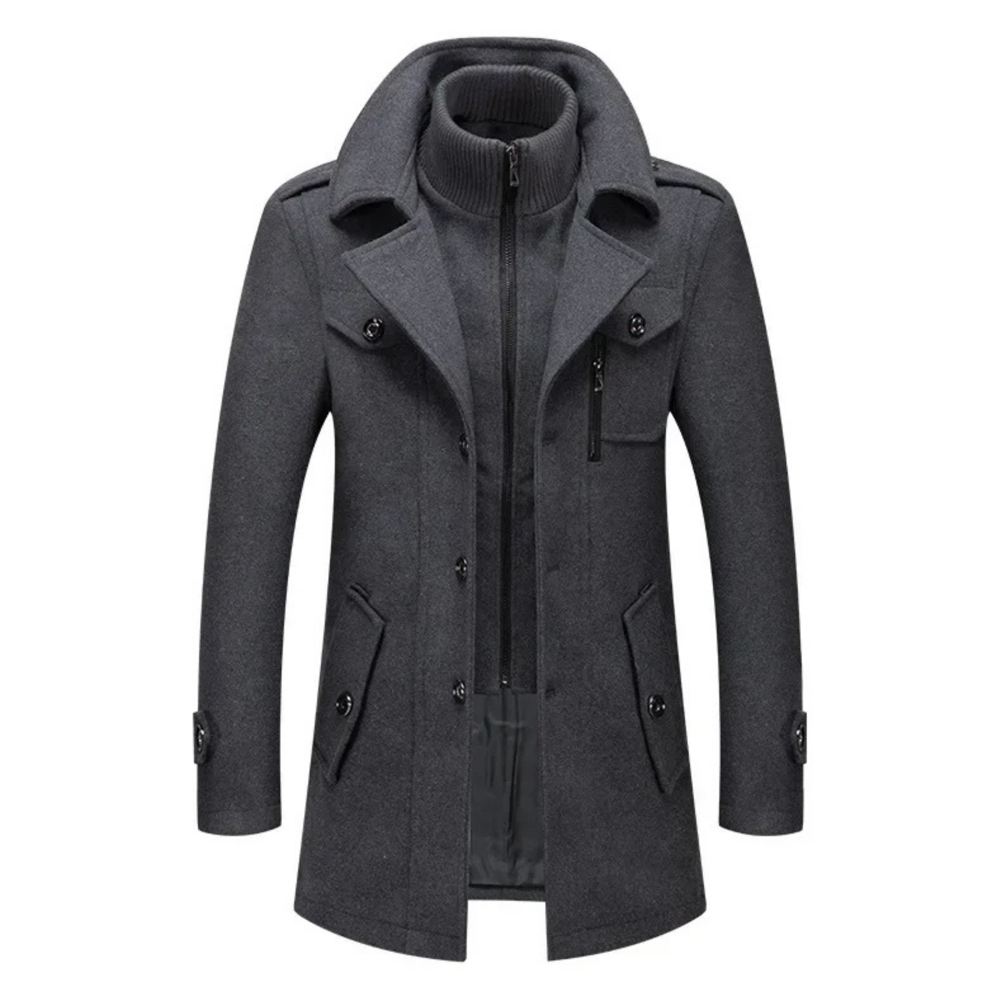 WELLINGTON TRENCH COAT - GREY