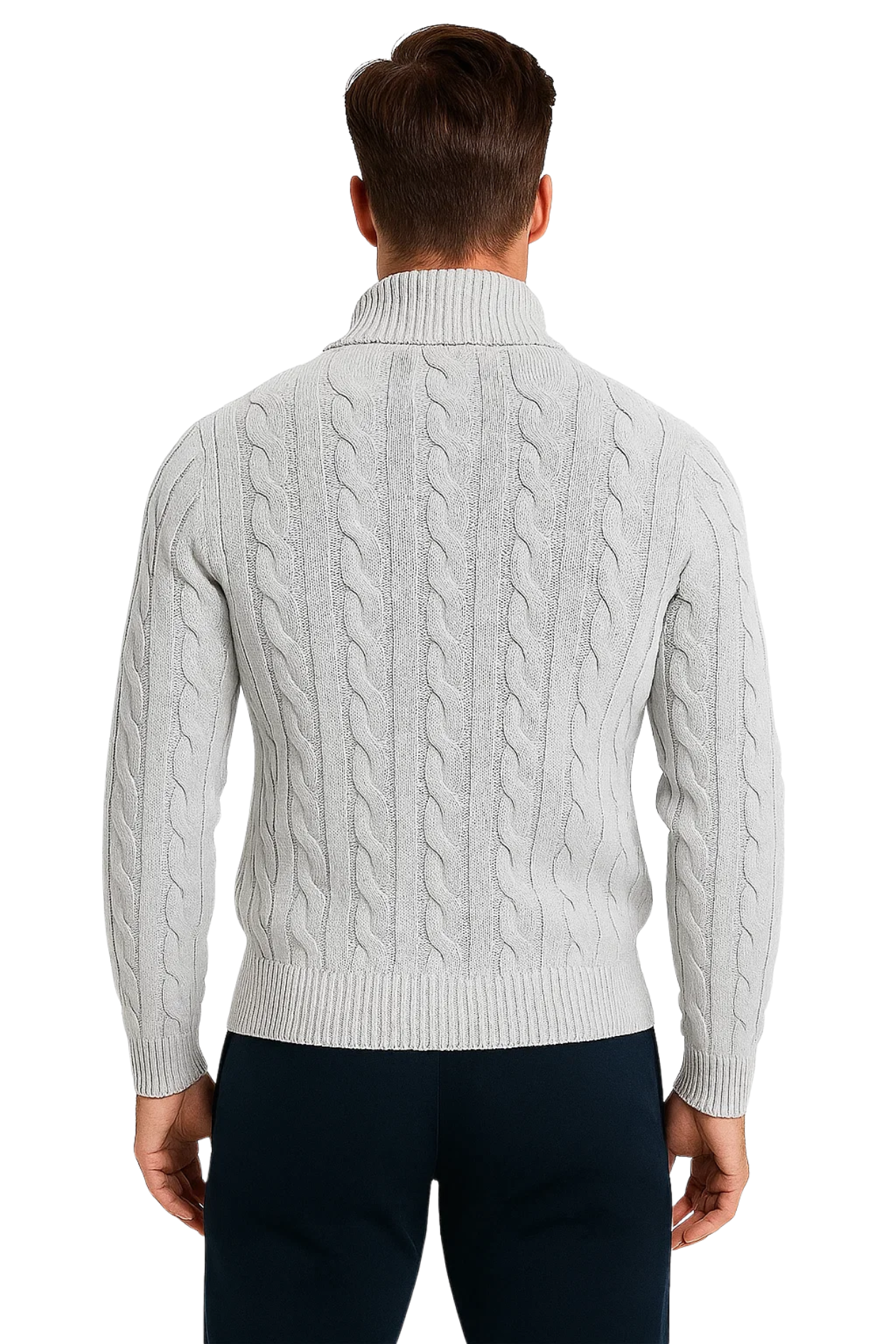 HARBOUR HALF-ZIP JUMPER - GREY