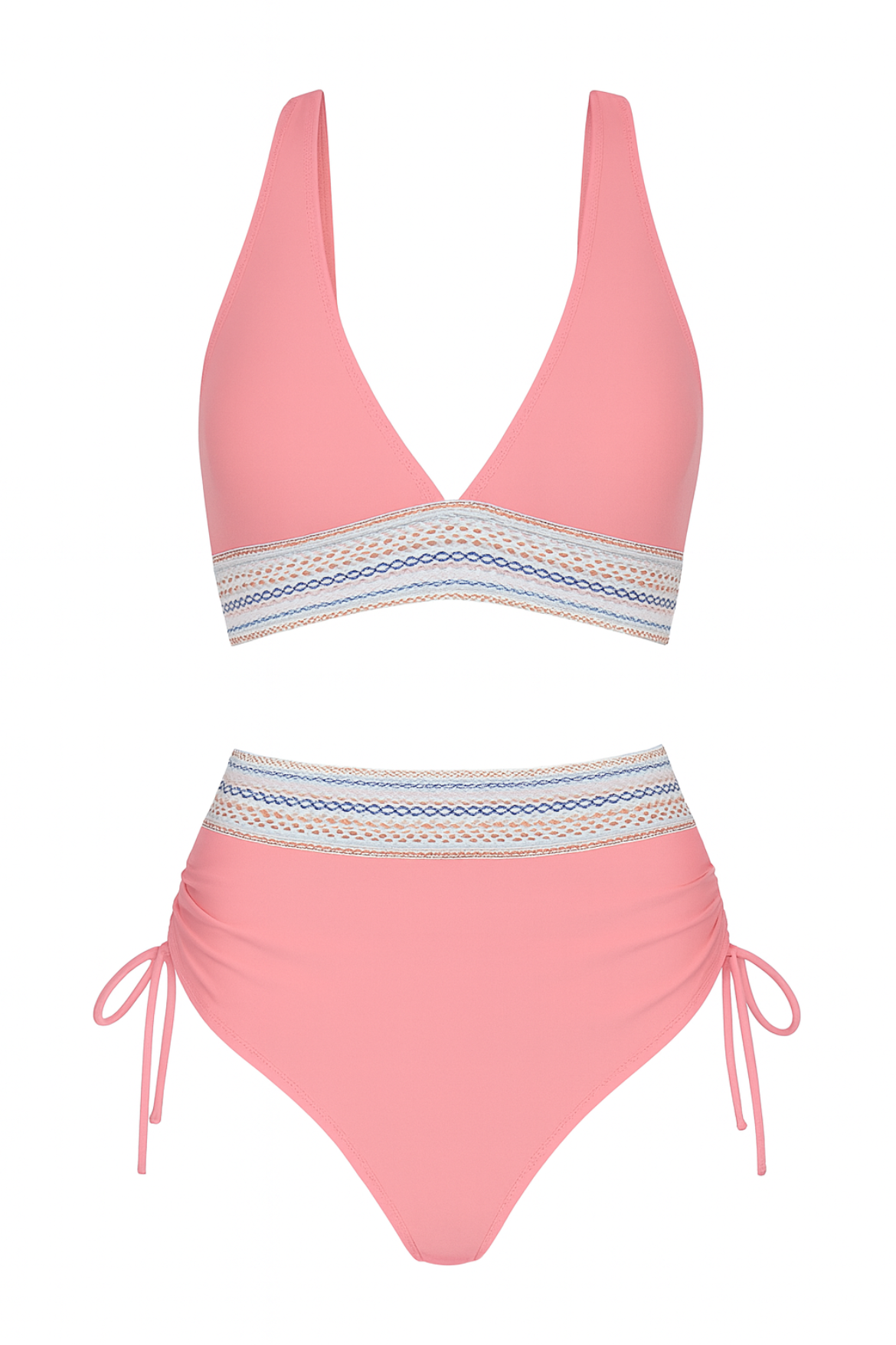 Amara High-Waist Bikini Set - Pink
