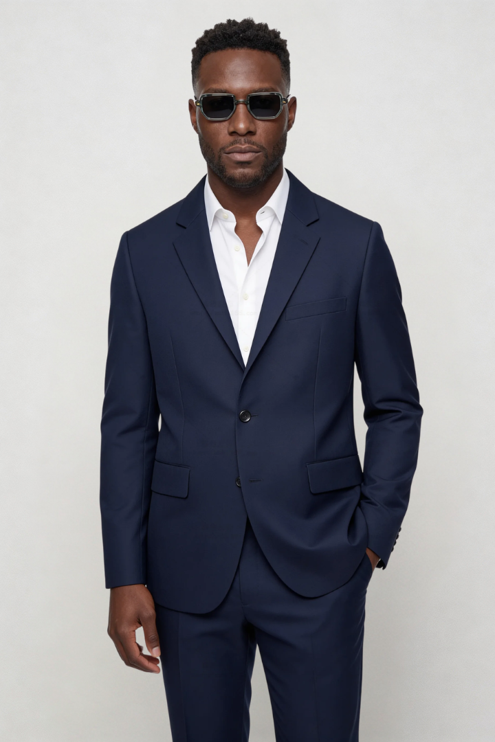 Valerio Slim Fit Suit Set - Navy
