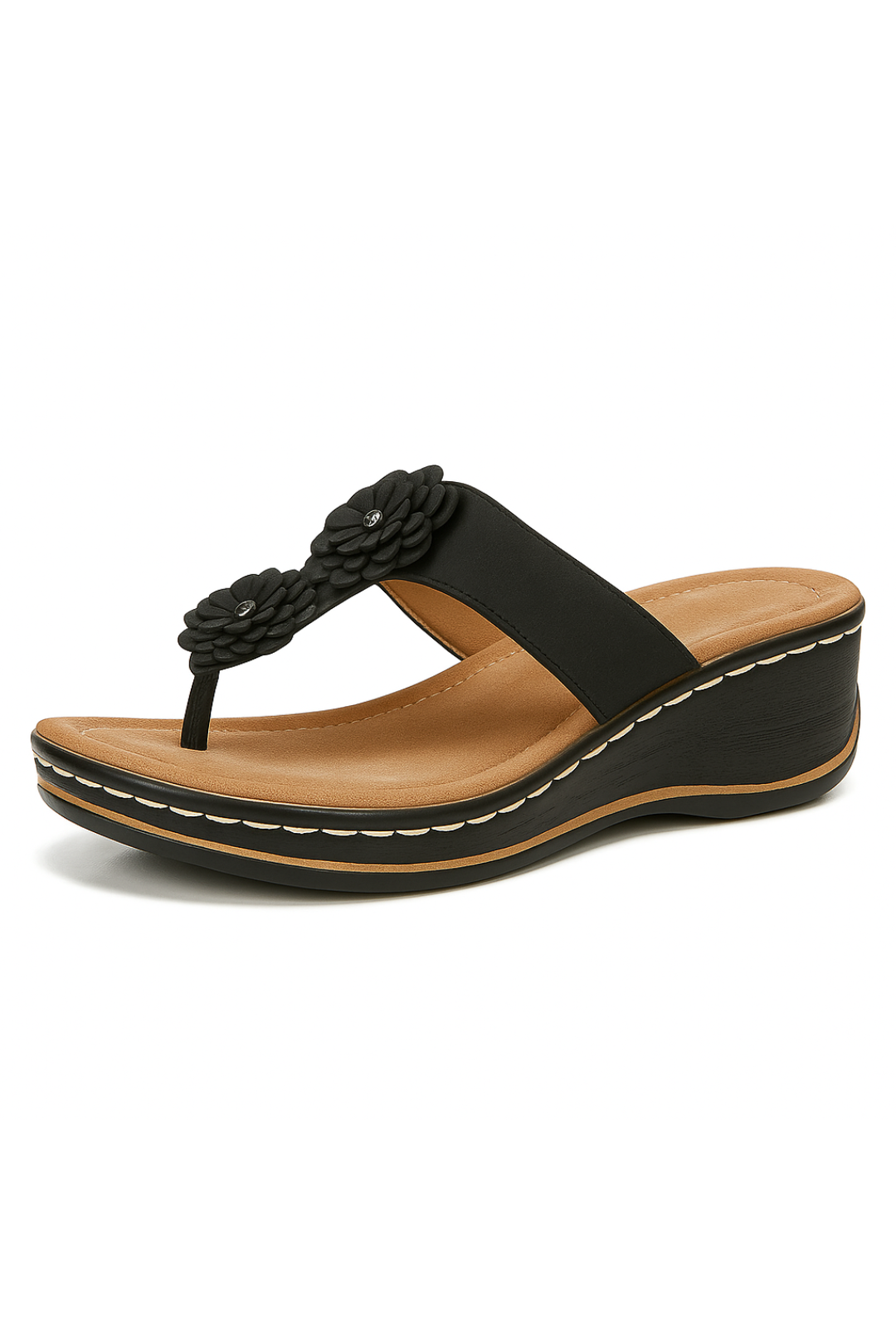 Alara Wedge Sandals - Black