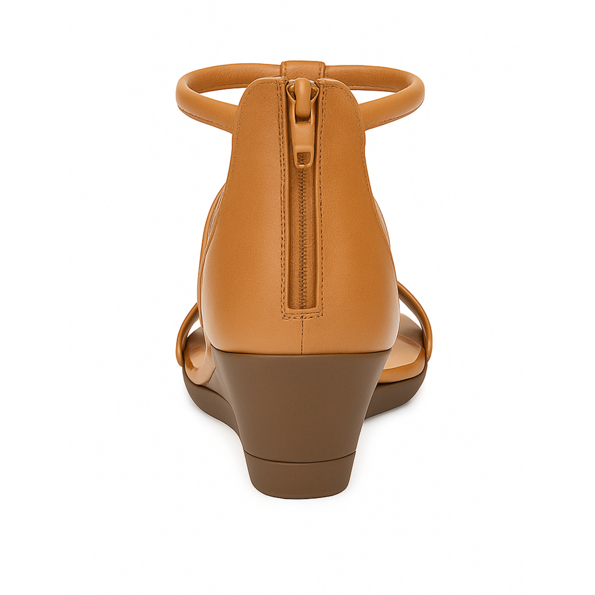 Fiona Wedge Sandals - Caramel