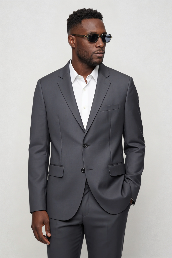 Valerio Slim Fit Suit Set - Gray