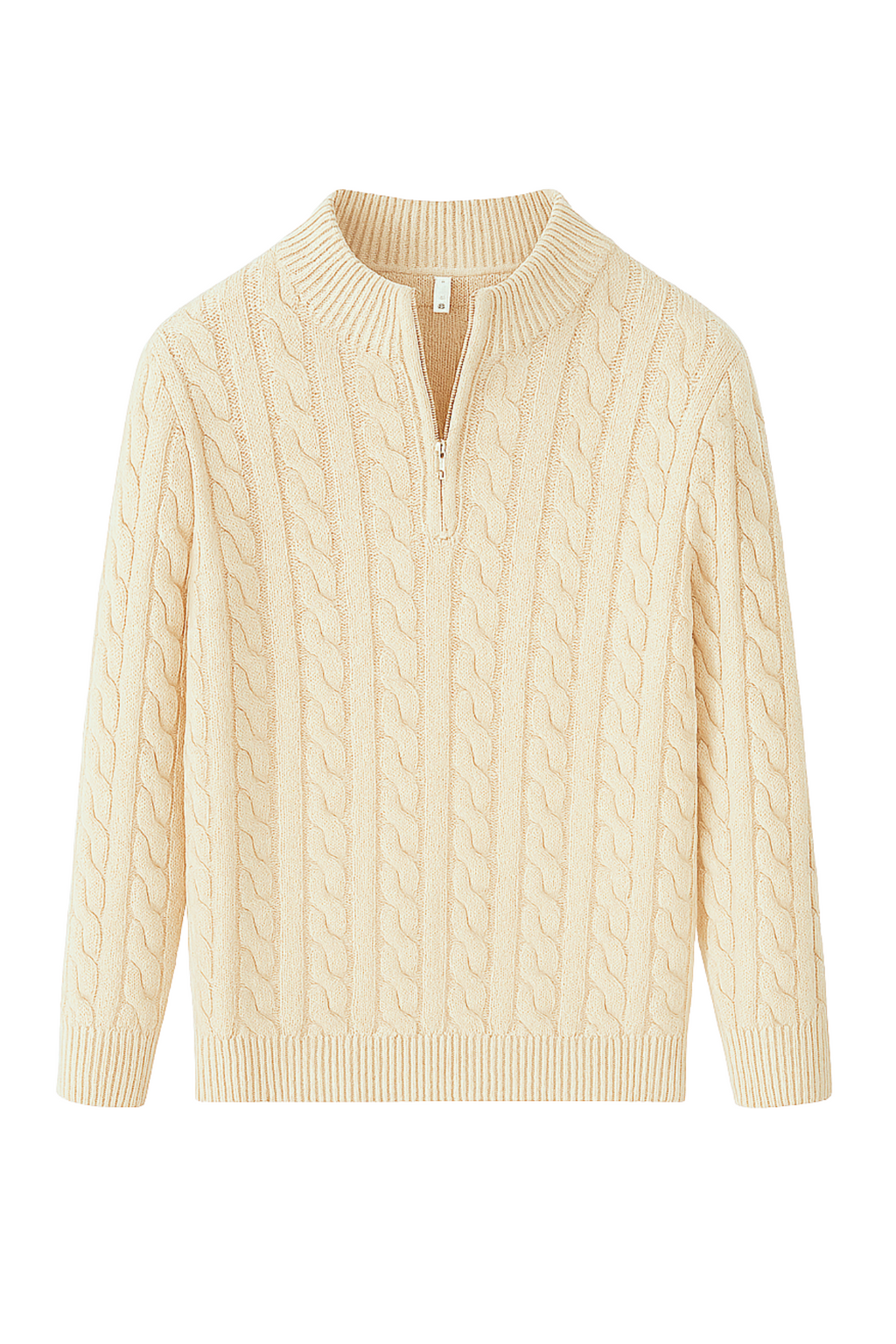 Harbour Half-Zip Sweater - Beige